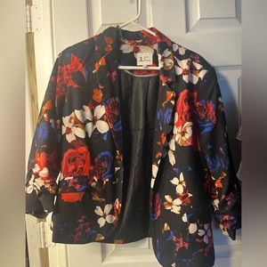 Size large flowered blazer